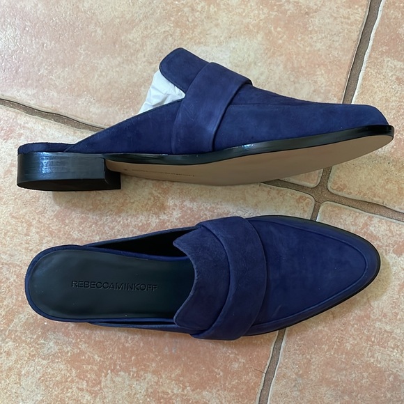 New Rebecca Minkoff suede loafer mules - Picture 2 of 5